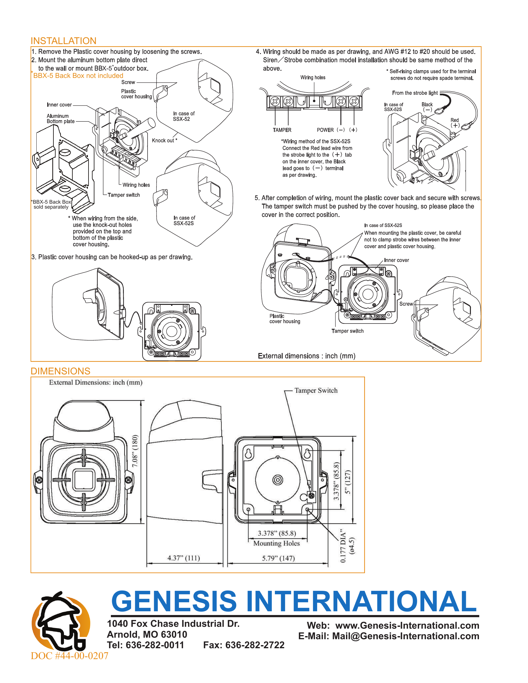 88-0233-00 (KIT HORN STROBE - BLUE)
